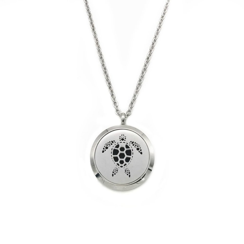 New Turtle Necklace Essential Oil Aromatherapy Hypoallergenic Necklace